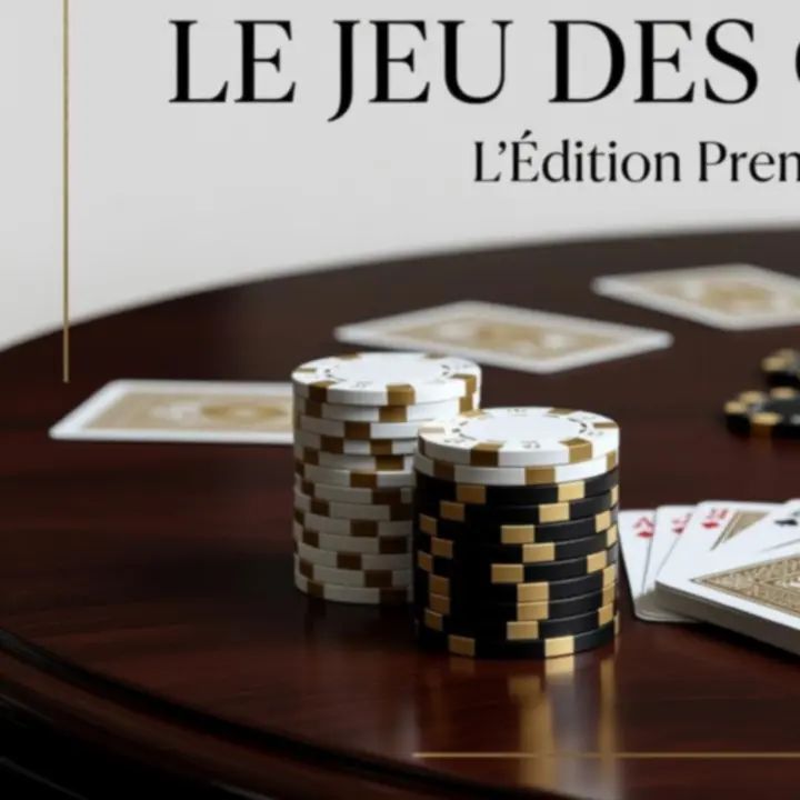 Vue en surplomb d’une table de tournoi